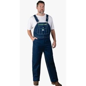 Liberty Bib Overalls Denim Mens 48x32 Dark Blue Relaxed Deadstock Farm Work NWT